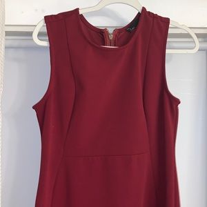 Noir size L brick red work dress